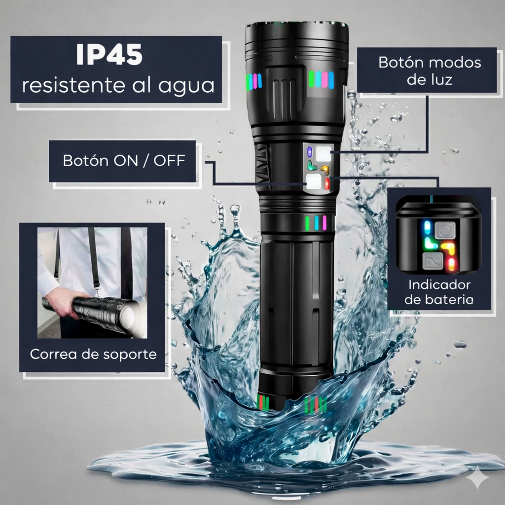 Titanium Pro Ultra Laser — ¡La linterna táctica más poderosa del mundo!