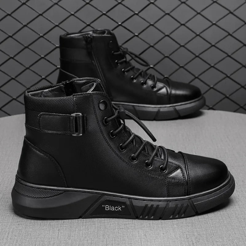 Botas Chukka Ortopédicas De Cuero Genuino